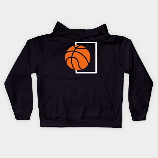 basketball design Kids Hoodie by FromBerlinGift